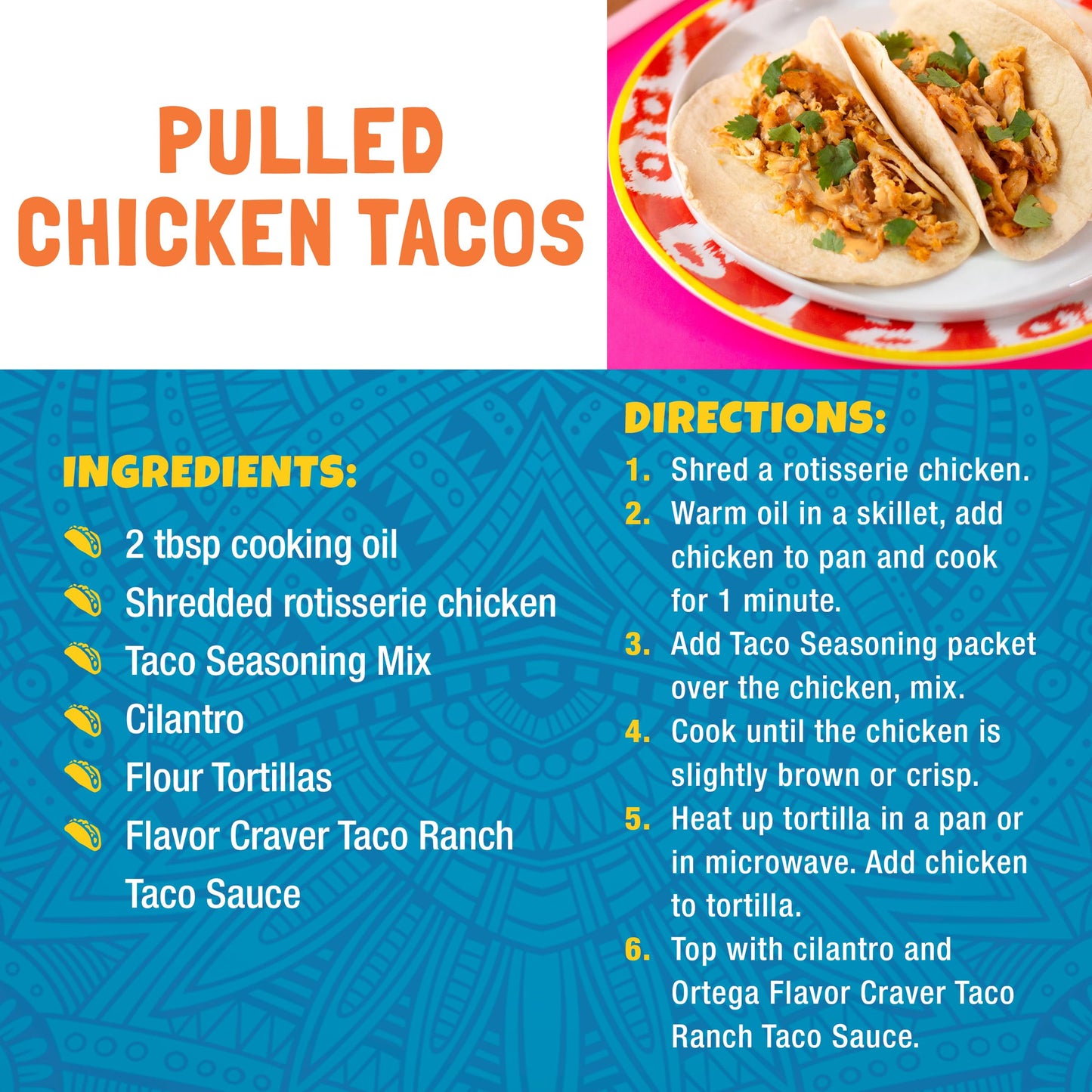 Ortega Flavor Craver Taco Sauce, Taco Ranch, 16 Oz