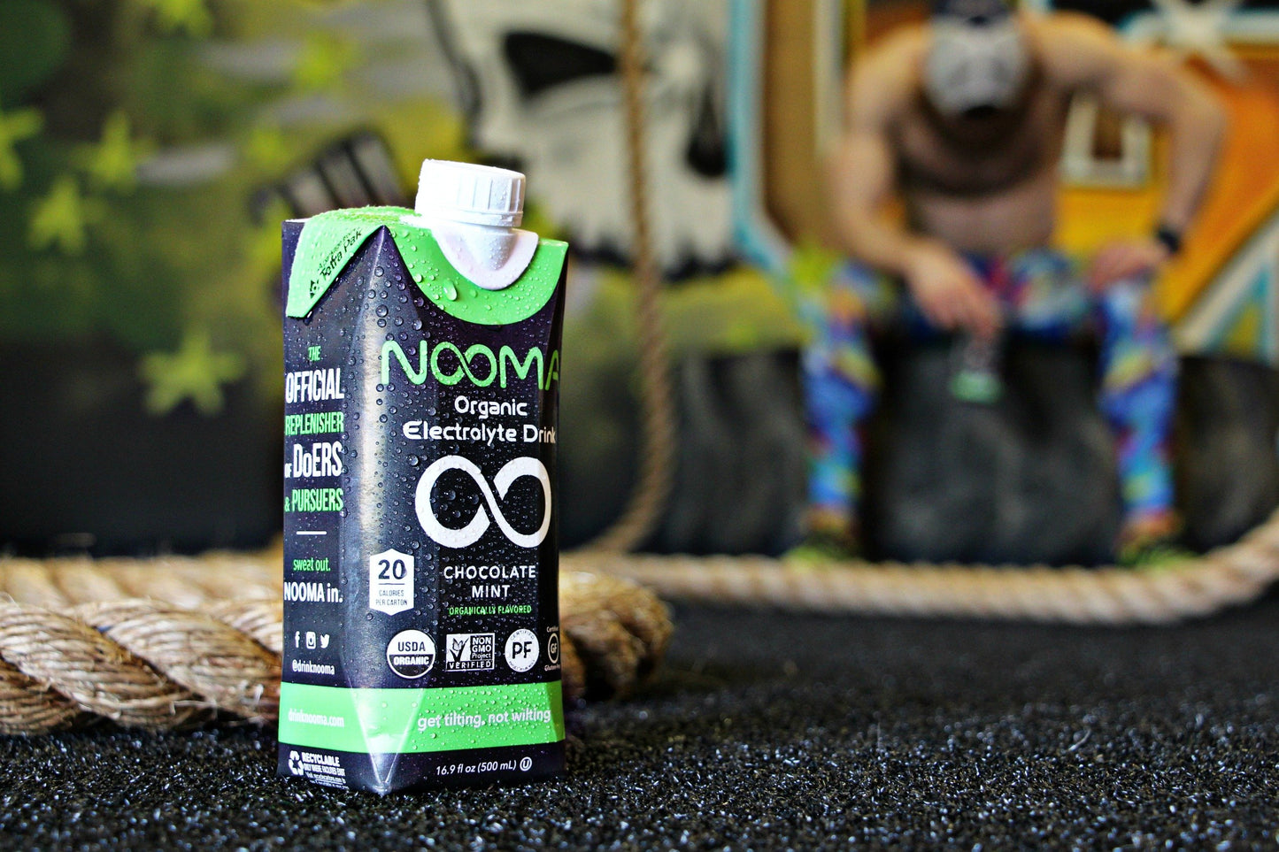 Nooma, Organic Electrolyte Drink, Chocolate Mint, 16.89 Fl Oz