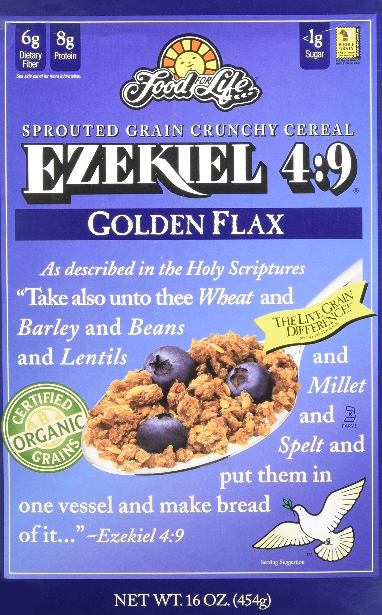 Food For Life Cereal Ezekiel 4:9 Golden Flax, 16 Oz