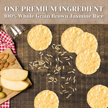 Edward & Sons Organic Unsalted Plain Brown Rice Snaps - Oven Baked, Whole Grain, Gluten Free, No Added Oils, Non-GMO Project Ver