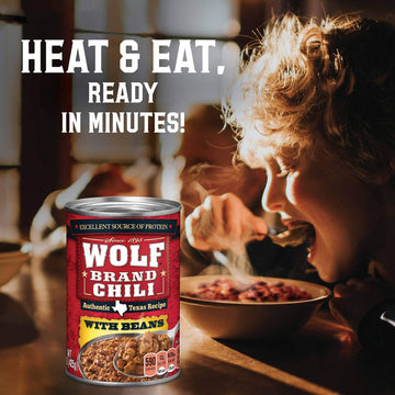 Wolf Brand Chili With Beans, 15 Ounce (Pack Of 12)