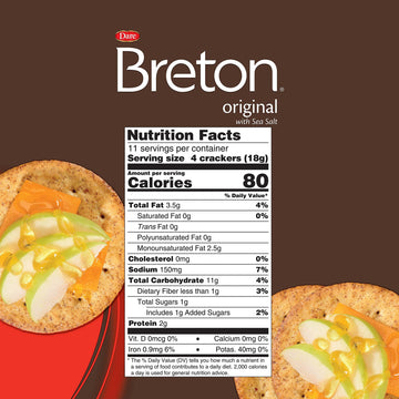 Breton Original Crackers 7 Ounce Pack Of 3