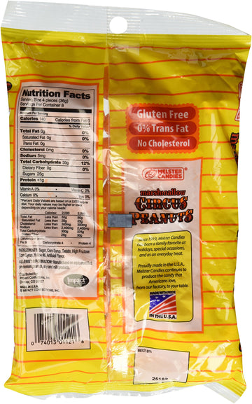 Melster Candies - Classic Marshmallow Circus Peanut Candies - Fat Free, Iconic and Nostalgic Sweet Treat - 11 oz. Bags