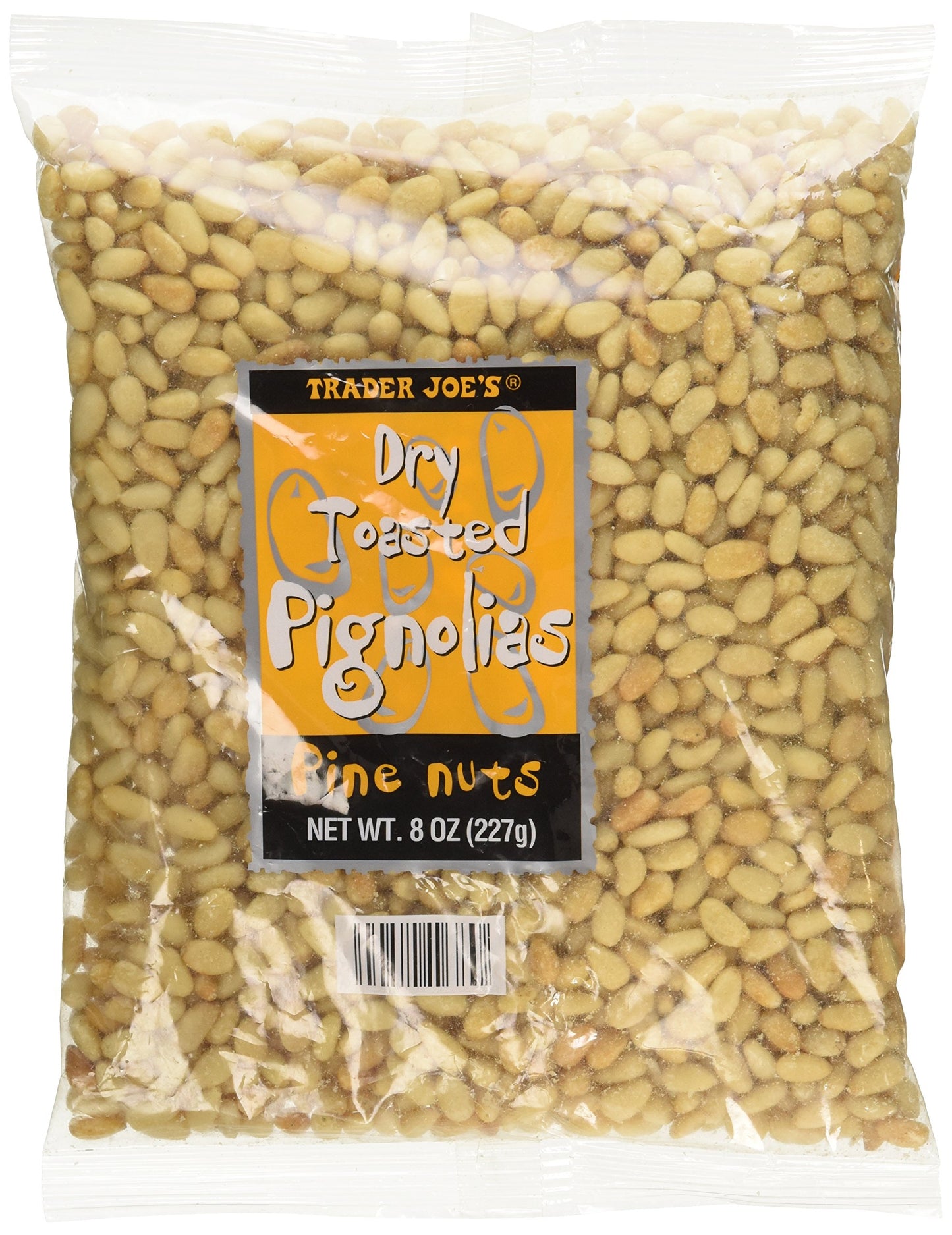 Trader Joe'S Dry Toasted Pignolias - Pine Nuts 8 Oz Bag