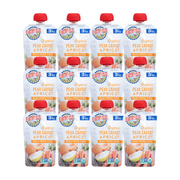 Earth'S Best Organic Baby Food Pouches, Stage 3 Fruit And Vegetable Puree For Babies 9 Months And Older, Organic Pear Carrot Apr