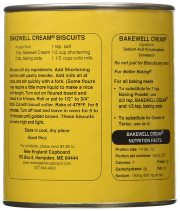 New England Cupboard Original Bakewell Cream, 8 Ounce Can - Perfect for Baking and Desserts, Rich Flavor, Made in USA