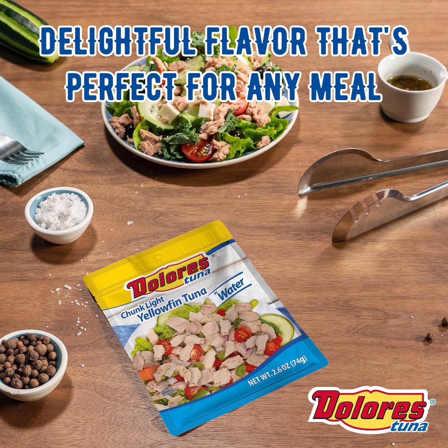 Dolores Chunk Light Yellowfin Tuna In Water, 2.6 Oz (Pack Of 24)