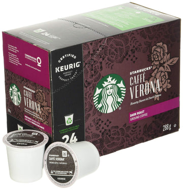 Starbucks Caffe Verona Dark K-Cup Pods for Keurig, 128 Count (Pack of 1)