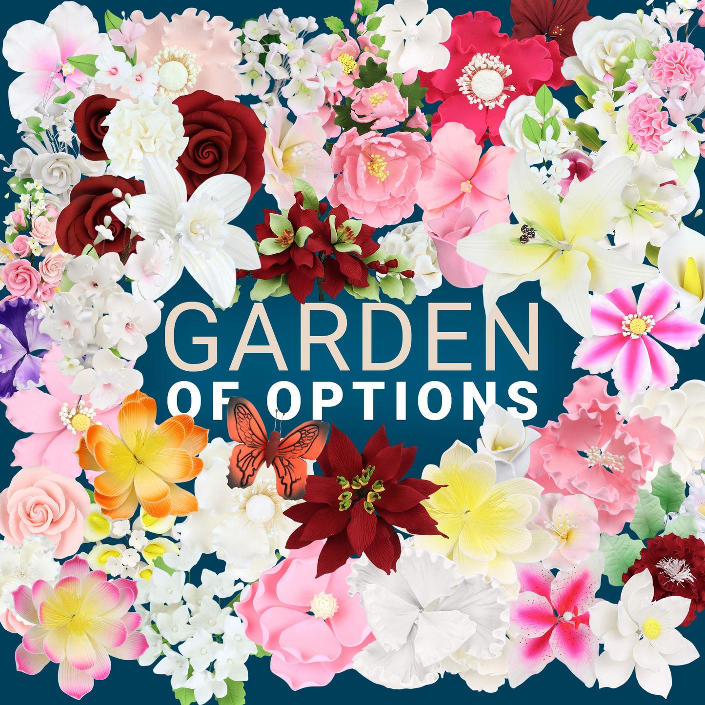 O'Creme Gumpaste Hibiscus Flower Set Of 3 Pink - Edible Flowers For Cake Decorating - Sugar Paste Flower Decorations For Cakes,