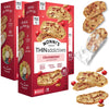 Nonni'S Thinaddictives Almond Thin Cookies - 3 Boxes Cranberry Almond Biscotti Cookie Thins - Sweet Crunchy & Chewy - Kosher Coo