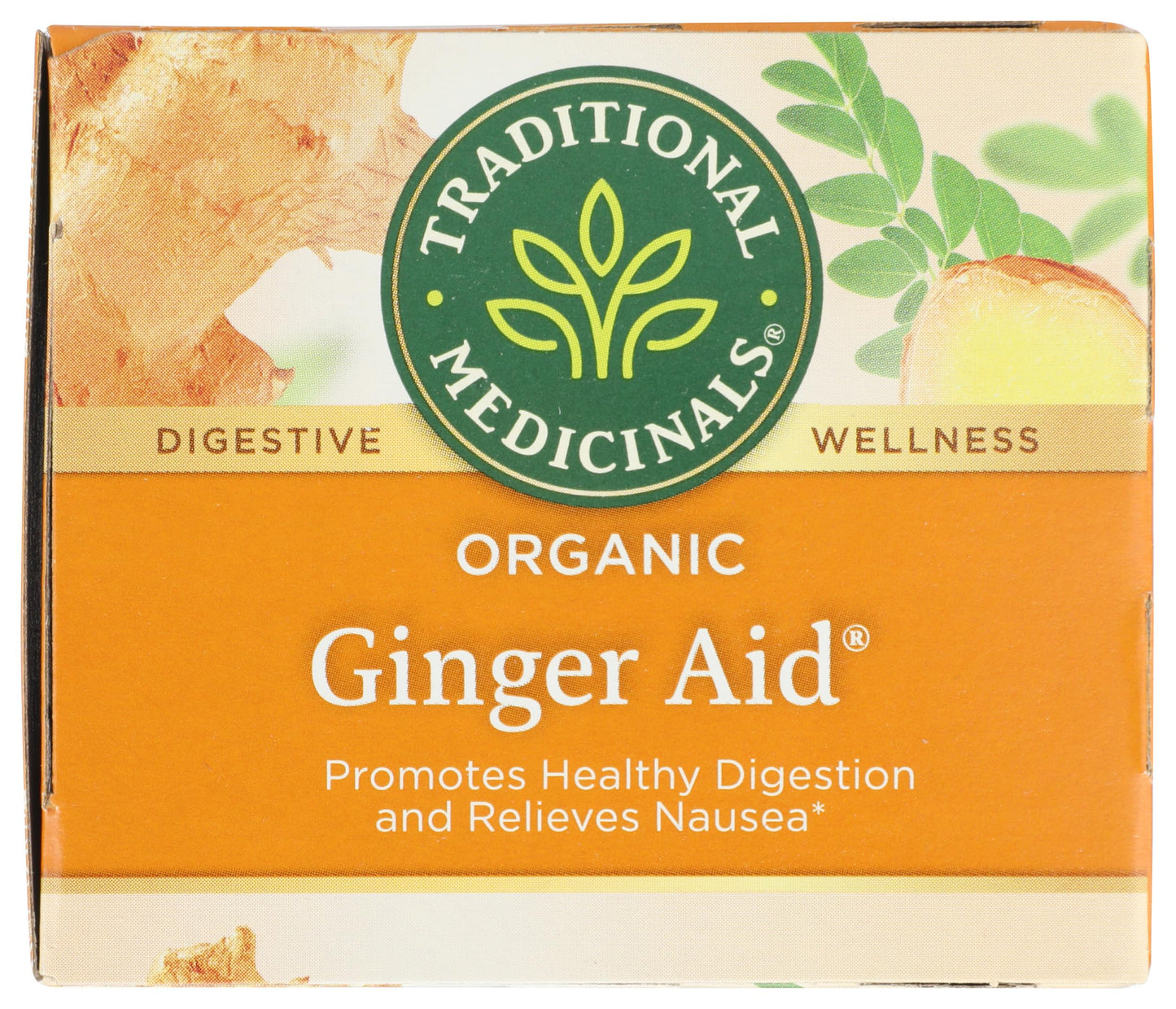 Traditional Medicinals Organic Ginger Aid Herbal Tea - 16 Tea Bags, Promotes Healthy Digestion, Pack of 1