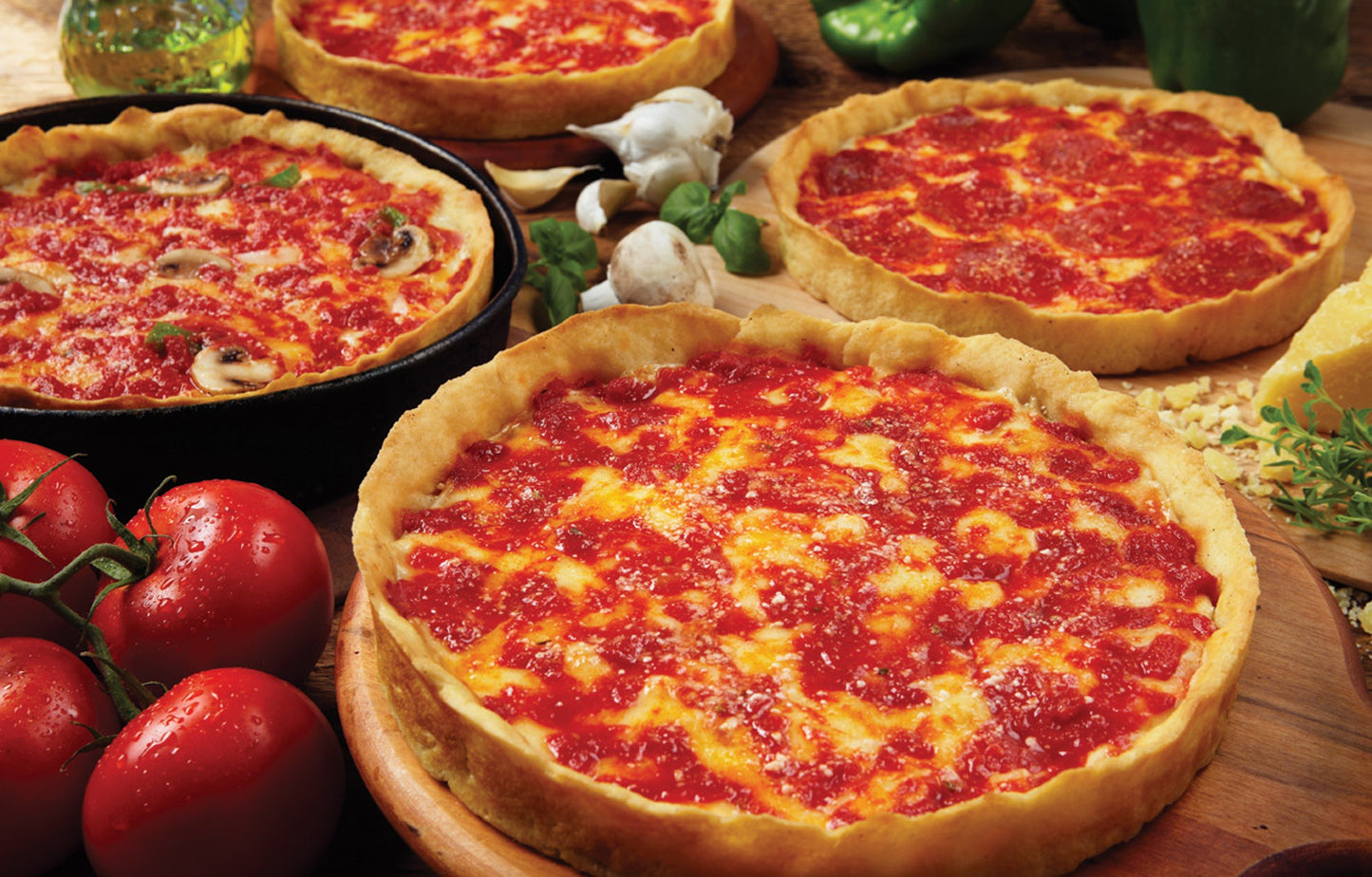 Four Lou Malnati's Deep Dish Pizzas (4 Pepperoni)