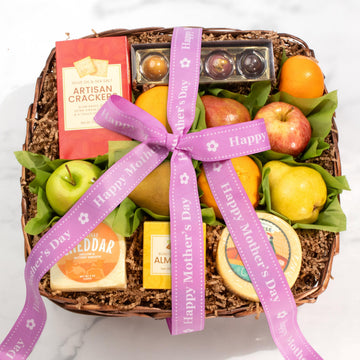 A Gift Inside Mothers Day Deluxe Fruit Basket