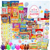 Easter Snack Box (106 Count) Filled with Candy, Treats and Bunny, Great Package for Family, Friends, Kids, Boys and Girls