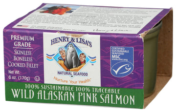 Henry & Lisa's Natural Seafood Wild Alaskan Pink Salmon, 6 oz