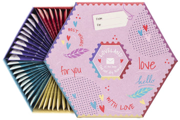 ACORUS | Loveland Tea Set | Natural Assorted Tea Hamper Box | Set of 6 flavors | Surprise your loved ones | Valentines box | Lar