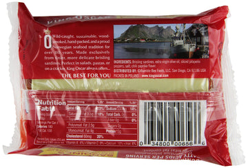 King Oscar Sardines in Extra Virgin Olive Oil with Jalapeno Peppers, 3.75 Ounce (Pack of 12)