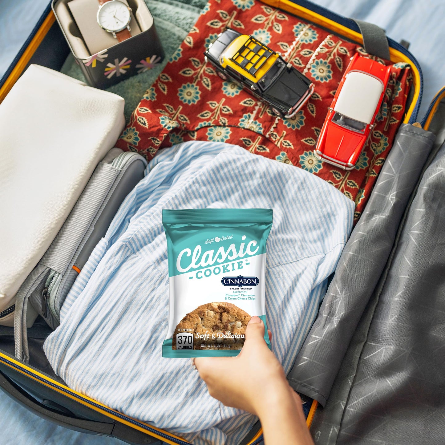 Classic Cookie, Soft Baked Cookie, Cinnabon Cookie 3Oz, 8 Count Pack