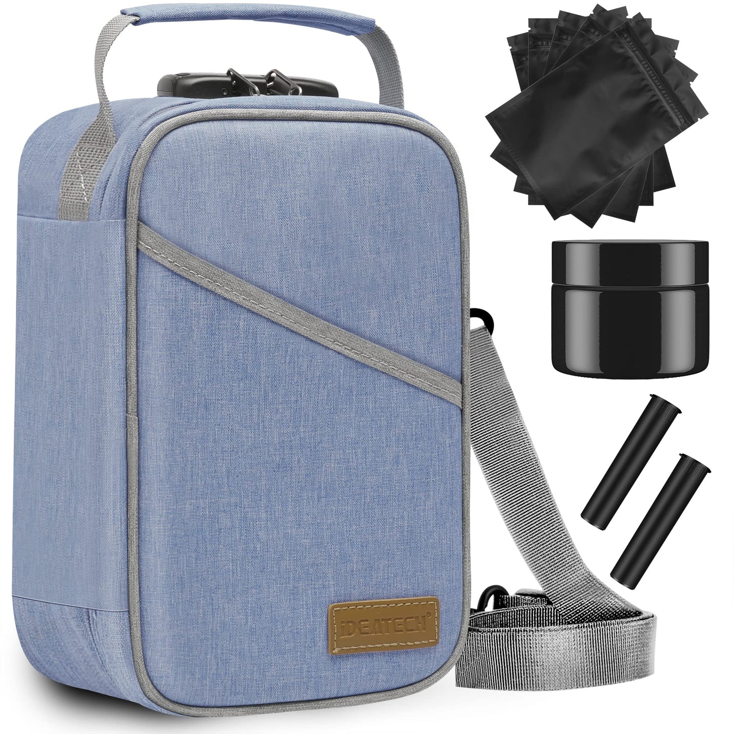 Ideatech Smell Proof Bag, Stash Boxes Smell Proof Case, Smell Proof Container With Lock, Smell Odor Proof Case Travel Storage Ba