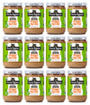 Once Again Organic Crunchy Peanut Butter, 16Oz - Salt Free, Unsweetened - Usda Organic, Gluten Free Certified, Vegan, Kosher - Glass Jar - Case Of 12
