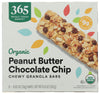365 by Whole Foods Market Organic Chocolate Chip Peanut Butter Granola Bars, 8 Count