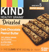Kind Healthy Grains Bars Drizzled, Dark Chocolate Peanut Butter, Gluten Free, 1.2 Oz, 5 Count