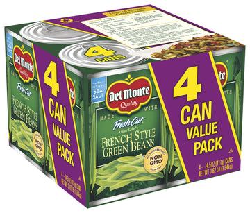 Del Monte Canned Fresh Cut Blue Lake French Style Green Beans, 14.5 Ounce (Pack Of 4)