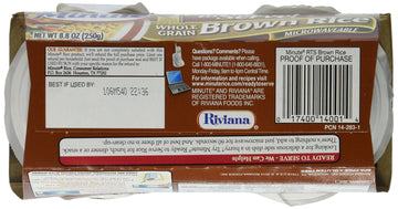 Minute Ready To Serve Natural Whole Grain Brown Rice 2 - 4.4 Oz Cups (Pack Of 8)