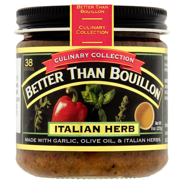 Better Than Bouillon Culinary Collection Base, Italian Herb Base, Contains 38 Servings Per Jar, 8-Ounce Glass Jar (Pack Of 1)