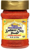Rani Kashmiri Chilli Powder (Deggi Mirch, Low Heat) Ground Indian Spice 85g PET Jar ~ All Natural | Salt-Free | Vegan | Kosher |