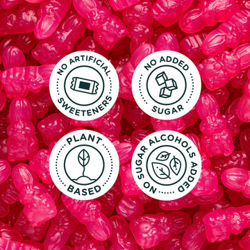 Smartsweets Berry Bunnies Easter Candy, 1.8Oz (Pack Of 14),Gummy Candy With Low Sugar, Low Calorie, No Artificial Sweeteners, Pl