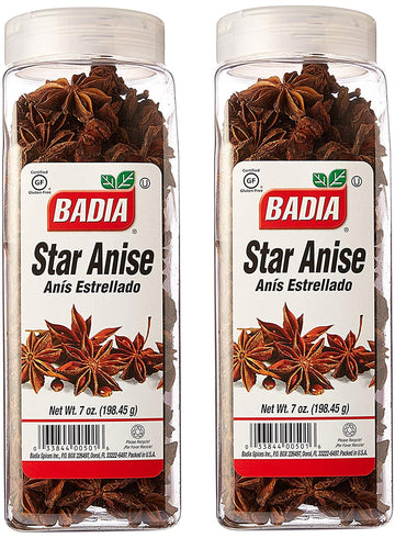 Badia Star Anise. 7 Oz . Large Container. Pack Of 2