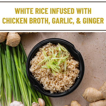 Golden Nest Hainan Style Chicken Flavored Rice | White Rice Infused With Chicken Broth, Garlic, And Ginger | All Natural Asian H