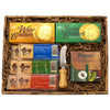Gift Basket Village Gourmet Cheese and Crackers Gift Box – Cheddar Bars, Creamy Spread, Spreader, Medium Size
