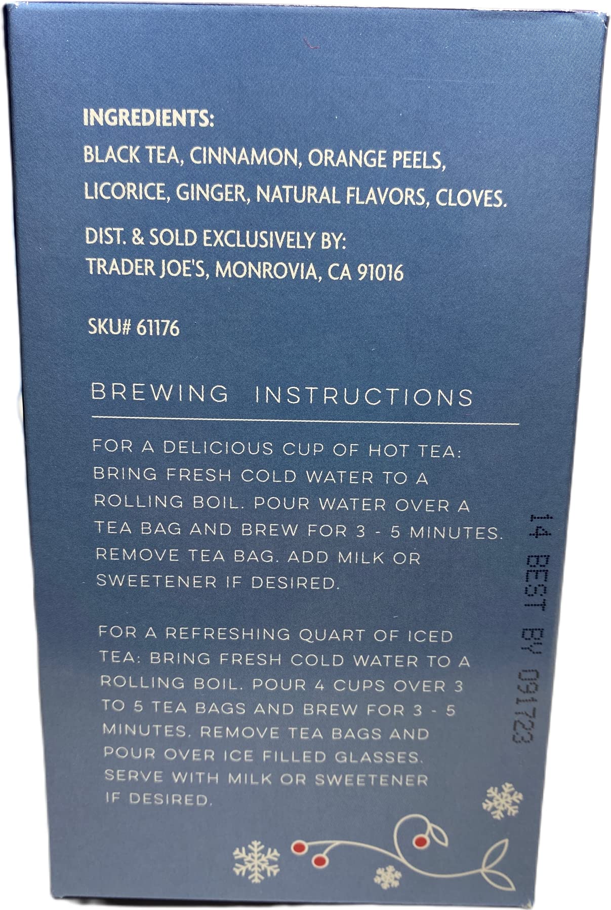 Trader Joes Winter Wake Up Tea 20 Tea Bags (1 Pack)