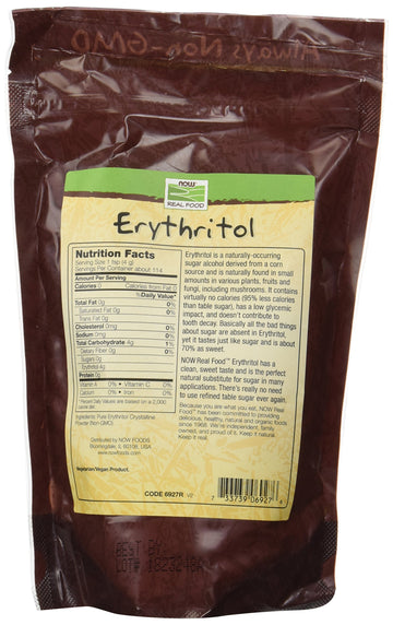 Now Foods Erythritol Natural Sweetener, 16 Ounce (Pack of 2)