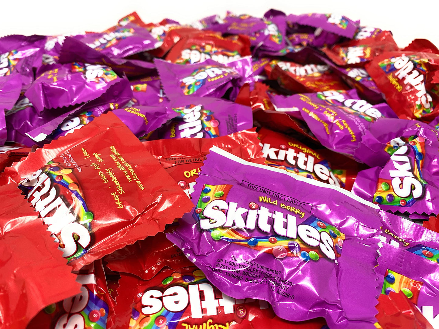 Halloween ASSORTIT X SKITTLES COLLAB Bulk Wild Berry & Original Favor 80+ Bite Size Packs Individually Wrapped Party Candy Assor