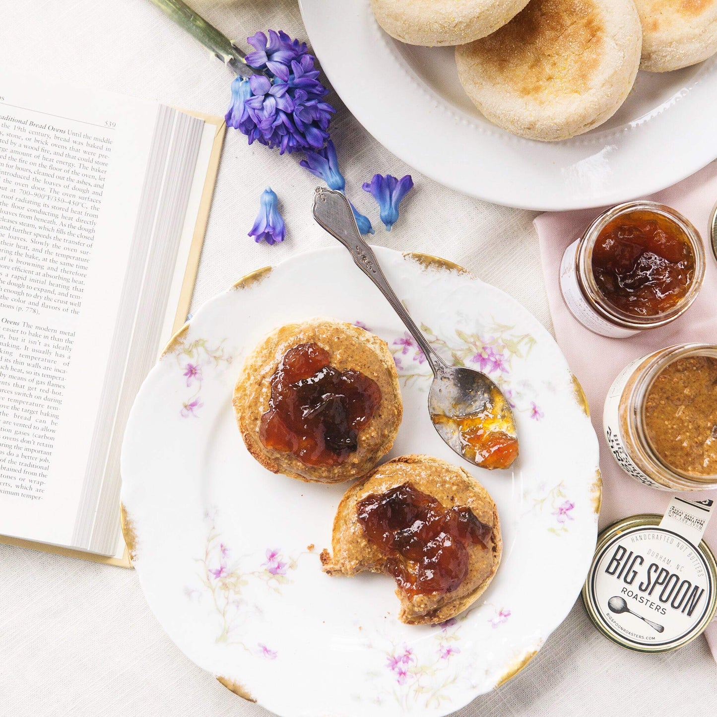 Big Spoon Roasters Toasted Coconut Almond Butter with Sea Salt - Keto Friendly, Low Sugar Almond Butter - Crunchy & Bee-Friendly