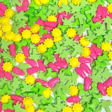 Cool Mom Sprinkles Toes In The Sand Sprinkles (4 Oz.) - Sandal, Sun, Palm Tree Sprinkles For Decorating Summer Cakes, Cupcakes,