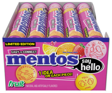 Mentos, Mixed Fruit, 1.32 Ounce (Pack Of 15)