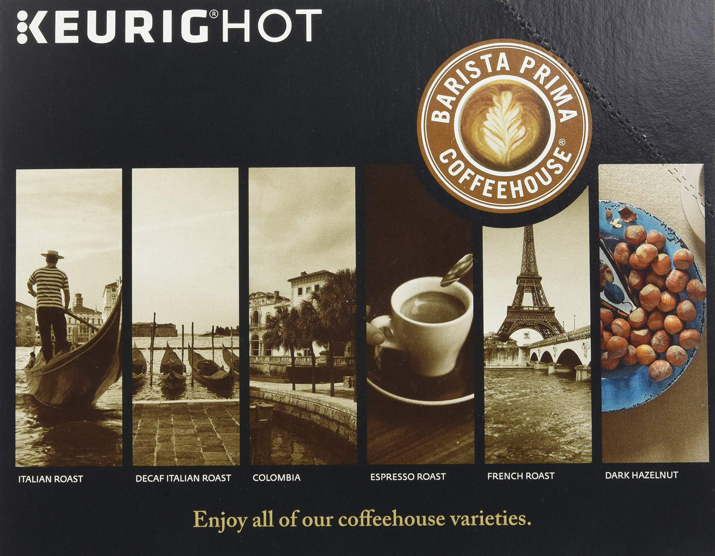 Barista Prima Coffeehouse Coffee, French Roast, 96 Count K-Cups, Model 10099555066118