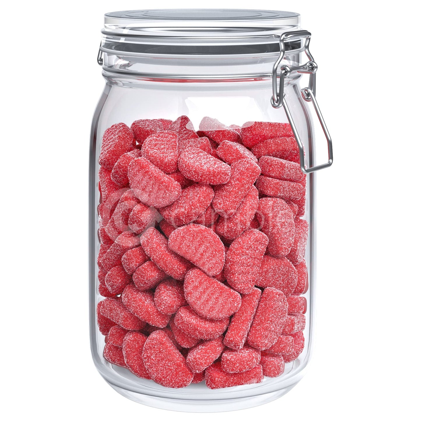 Cambie - Cherry Slices Gummy Candy, Sugar Coated Natural Cherry Flavor, Soft & Chewy Texture, Perfect For Snacking, Sharing, & D