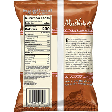 Miss Vickies Flavored Potato Chips, Smokehouse Bbq, 28 Count