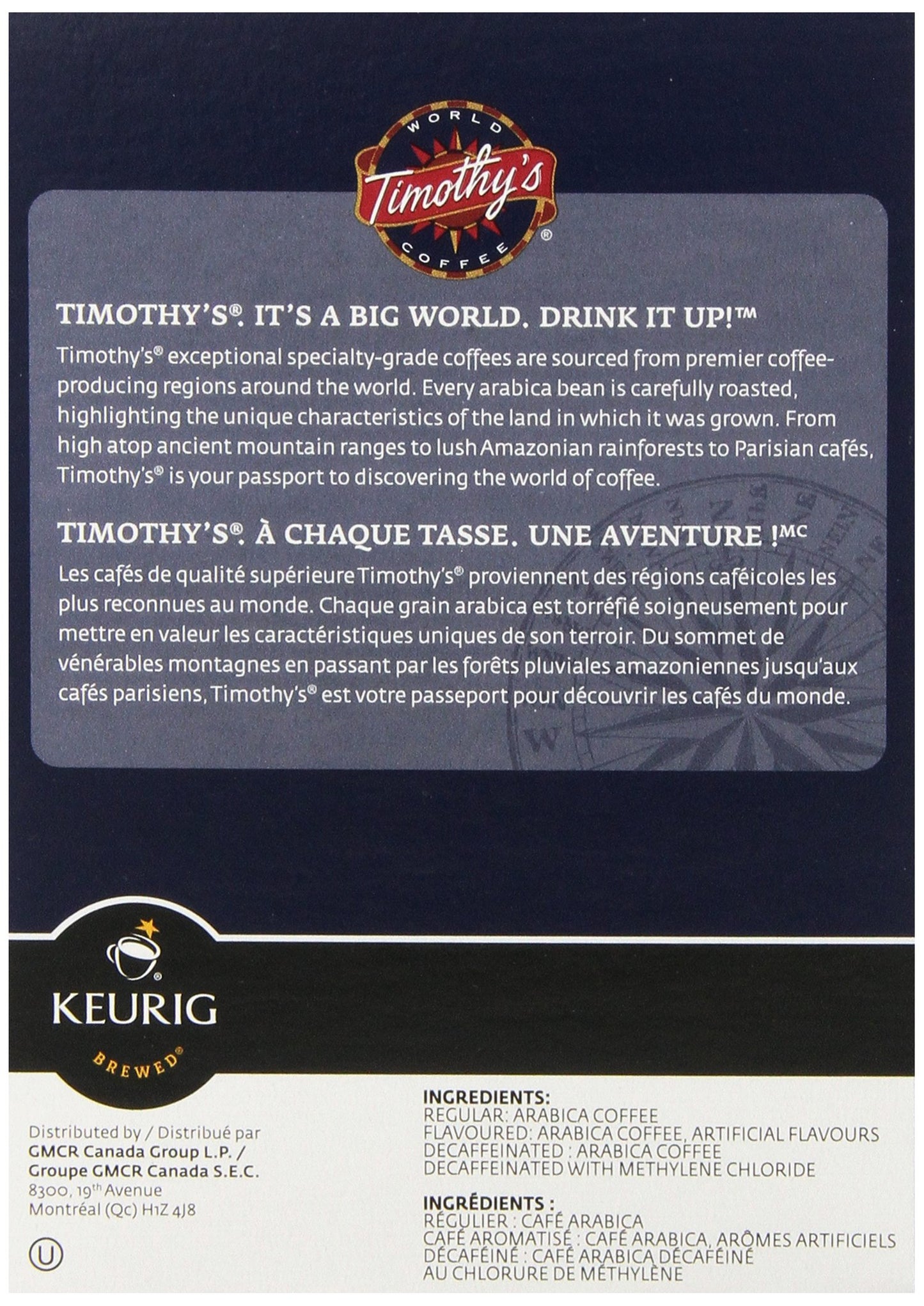 Timothy'S World Coffee Rainforest Espresso K-Cup, 24 Count (Pack Of 2)