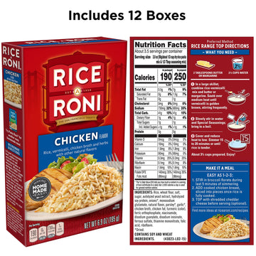 Rice A Roni, Chicken, 6.9Oz Boxes (12 Pack)