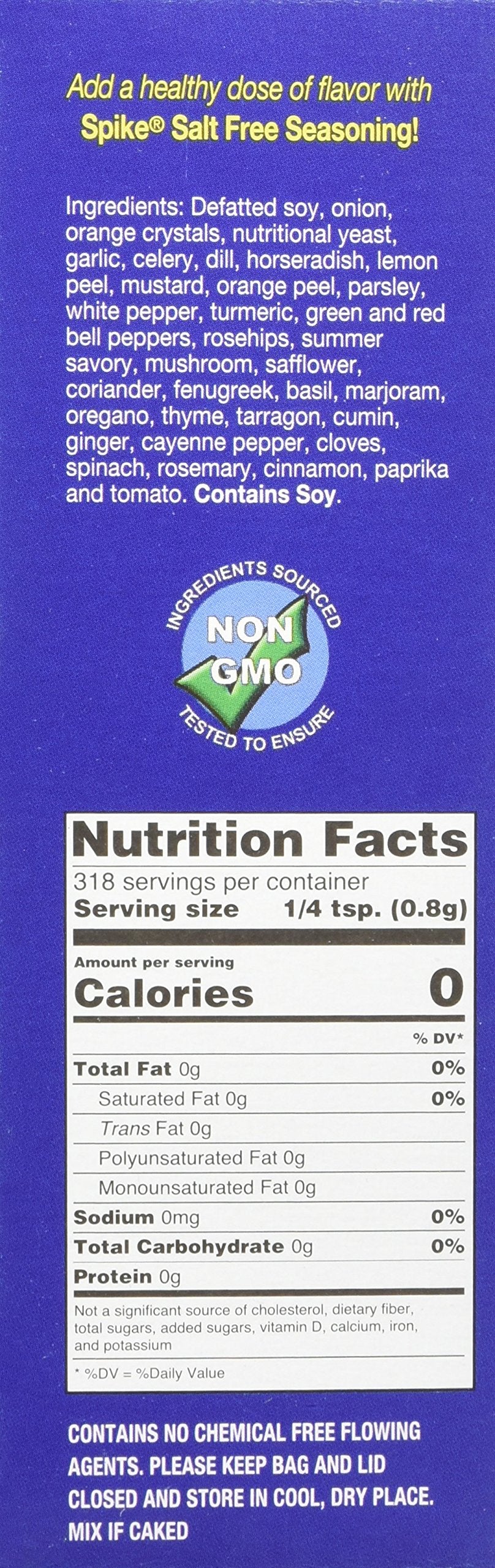 Spike All Natural Seasoning - Salt Free 9 oz Box
