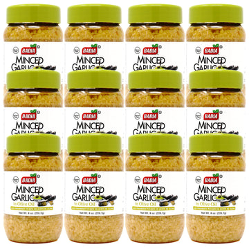 Badia Minced Garlic In Olive Oil, 8 Ounce (Pack Of 12)