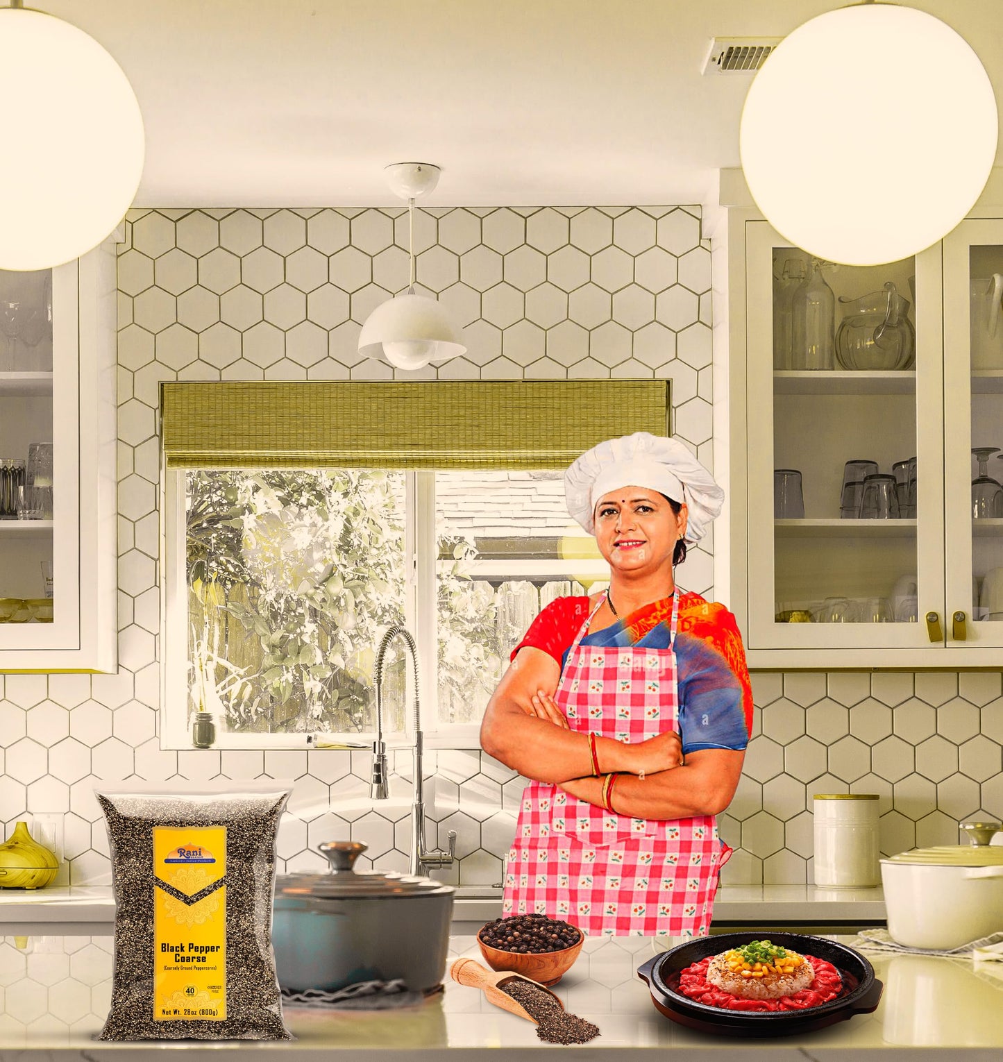 Rani Black Pepper Coarse Ground 28 Mesh (Table Grind) 28Oz (1.75Lbs) 800G ~ All Natural | Vegan | Gluten Friendly | Non-Gmo | Ko