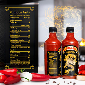 Underwood Ranches Limited Edition Dragon Chili Garlic Sauce - Hot Sauce, Perfect For Spicing Up Any Dish! - Made From Red Jalape