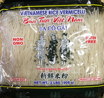 Vietnamese Rice Stick(Vermicelli) Three Ladies Brand 2Lbs - Pack Of 2